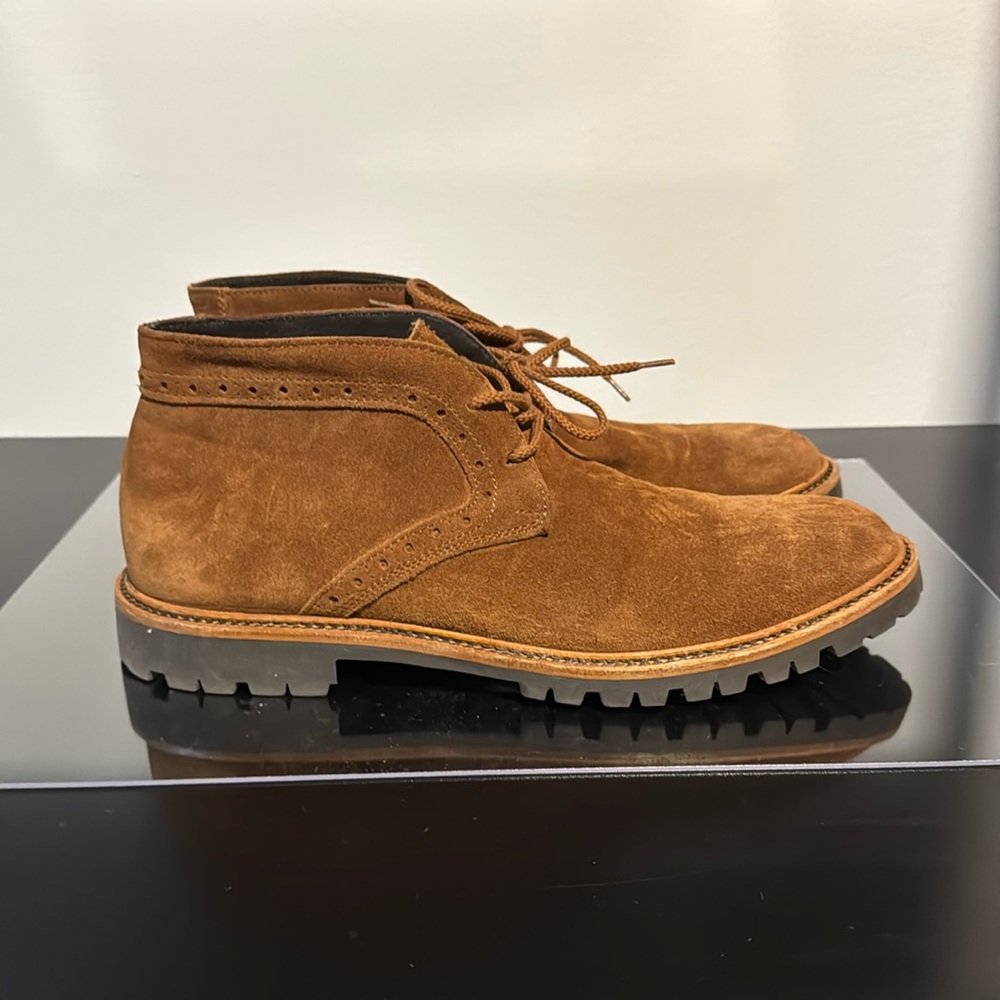 To Boot New York, never worn, coffee, Picadilly suede